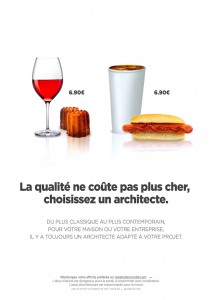 Pub architecte qualité